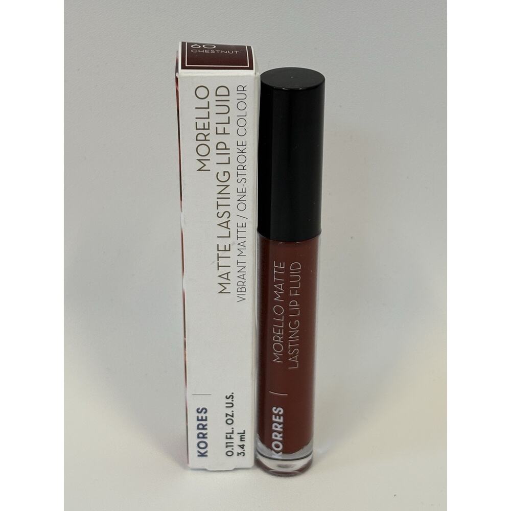 New KORRES Morello Matte Lip Fluid Long-Lasting Liquid Lipstick 60 Chestnut